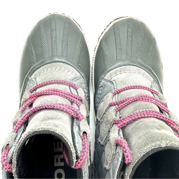 SOREL Out N About Plus Womens Quarry Gray Waterproof Ankle Boots Size 7.5 - Picture 9 of 10